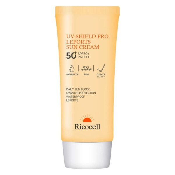 Ricocell UV Shield Pro Leisure Sports Sun Cream SPF50+ PA++++, 70ml